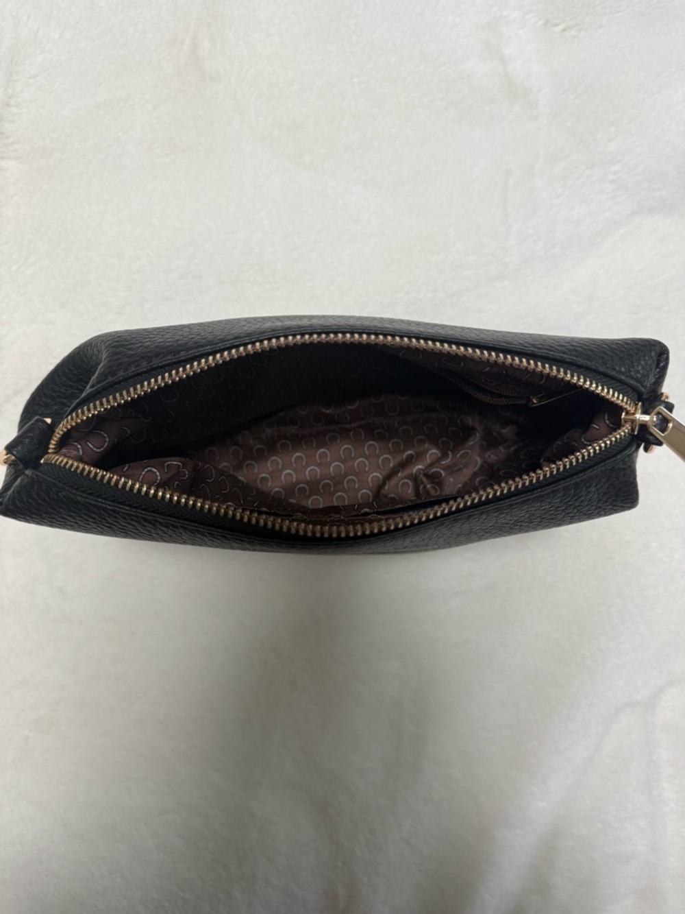 Pebbled Shoulder Tote Bag Black Size OS GUC NO BRAND - Picture 12 of 14
